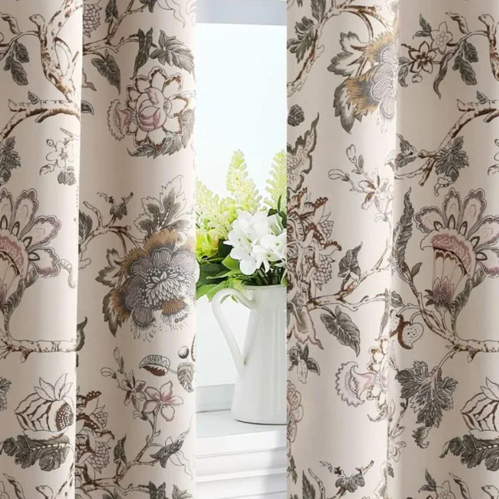Floral Curtains – Set of 2 Panels, 52